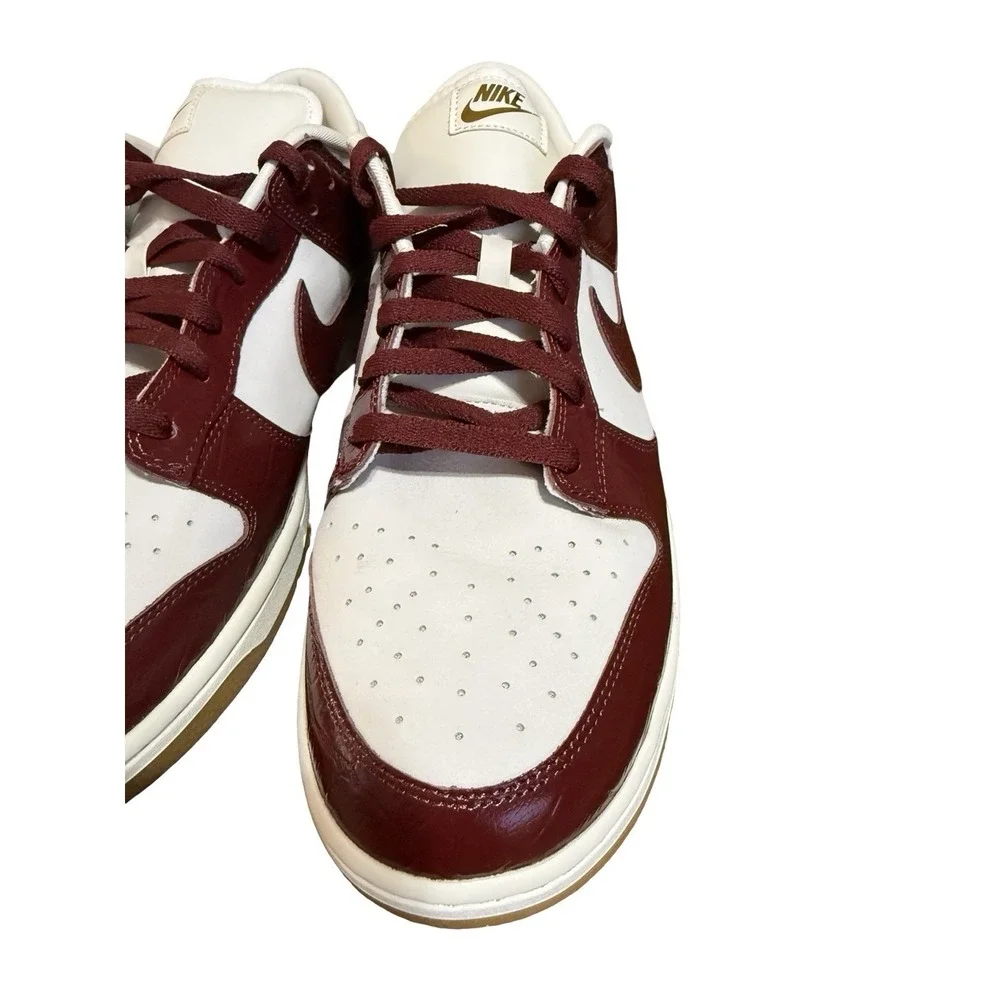 Nike Dunk Low WMNS Team Red Croc Shoes - New w/o Box - Sz 15.5